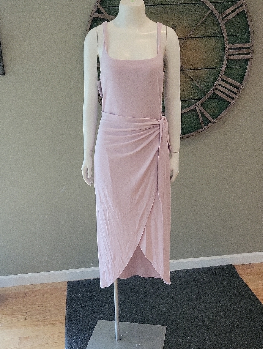 Wilfred By Aritzia Saturn Midi Dress In Sugar Plum Lilac